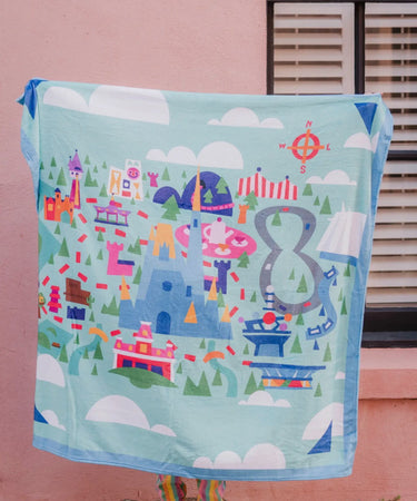 Fleece Blanket - Magical Map